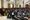 Security guards in the council chamber