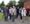 Streethay residents queue up outside the exhibition