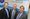 County councillor Matthew Ellis, Dr Nigel Ratcliffe and Simon Burns MP