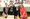 Lichfield Cathedral Junior School’s Julie Peters and Laura Rack with students Mei-Li Woo, Carter Chatting, Anne- Marie Kagura