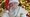 Santa with a glass of orange juice