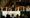 Candidates with the hustings chair, Dean of Lichfield Jan McFarlane