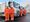 Highways staff with their new vehicles