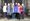The volunteers with the Lichfield Cathedral embroidery segment