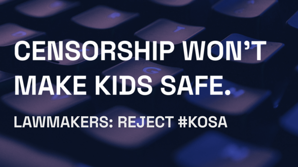 KOSA Is bad, Actually, and why you should care