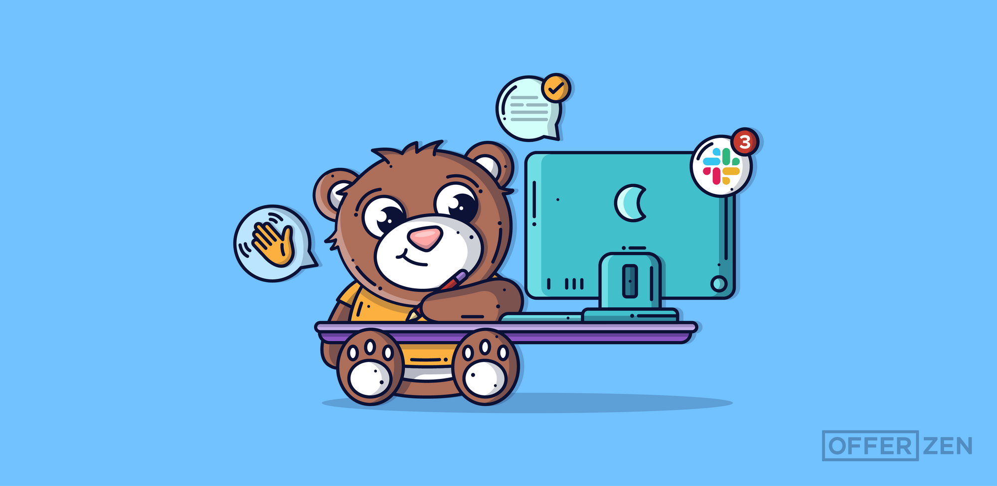 Kat-Ten-Velthuis-and-Stephanie-Truter_Bear-with-laptop_4-Questions-to-Ask-to-Evaluate-a-Company-s-Culture-During-a-Remote-Interview_Inner-Article-Image