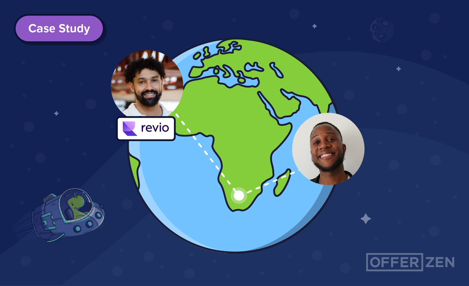 How Revio made 6 developer hires in half the time with OfferZen