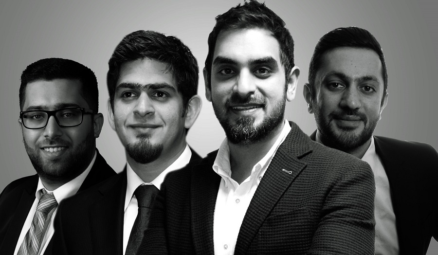 UXBERT Labs Founders: (from left to right) Yousef Shanti, Faheem Bakhsh, Nadeem Bakhsh and Farrukh&nbsp;Bandey.