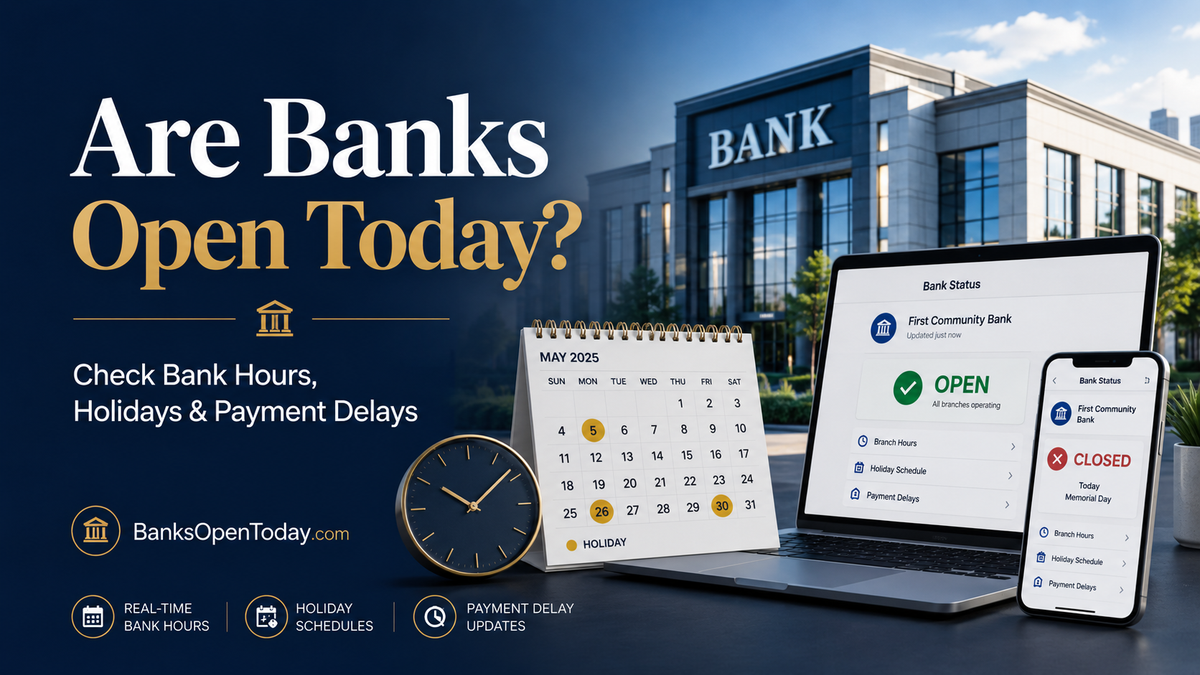 Are Banks Open Today? How to Check Bank Hours, Holidays, and Payment Delays Before You Go