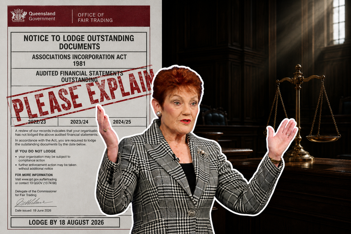 One Nation has until August 18 to produce three years of audited accounts or lose its Queensland legal status