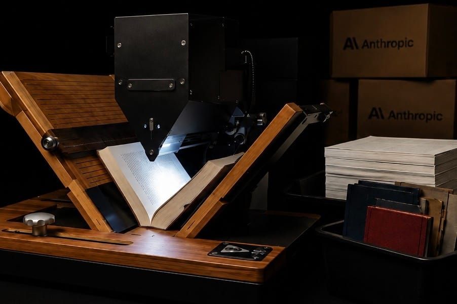 WATCH: AI companies are buying rare books in bulk, cutting the spines off and shredding them, and a US judge has ruled it legal
