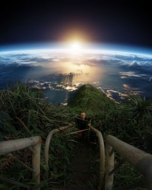 Hiking to Heaven - AI in photography