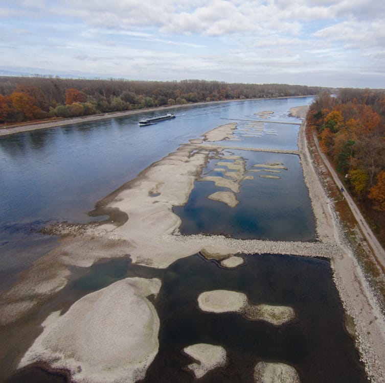 Auch bei Niedrigwasser: Baden im Rhein bleibt lebensgefährlich