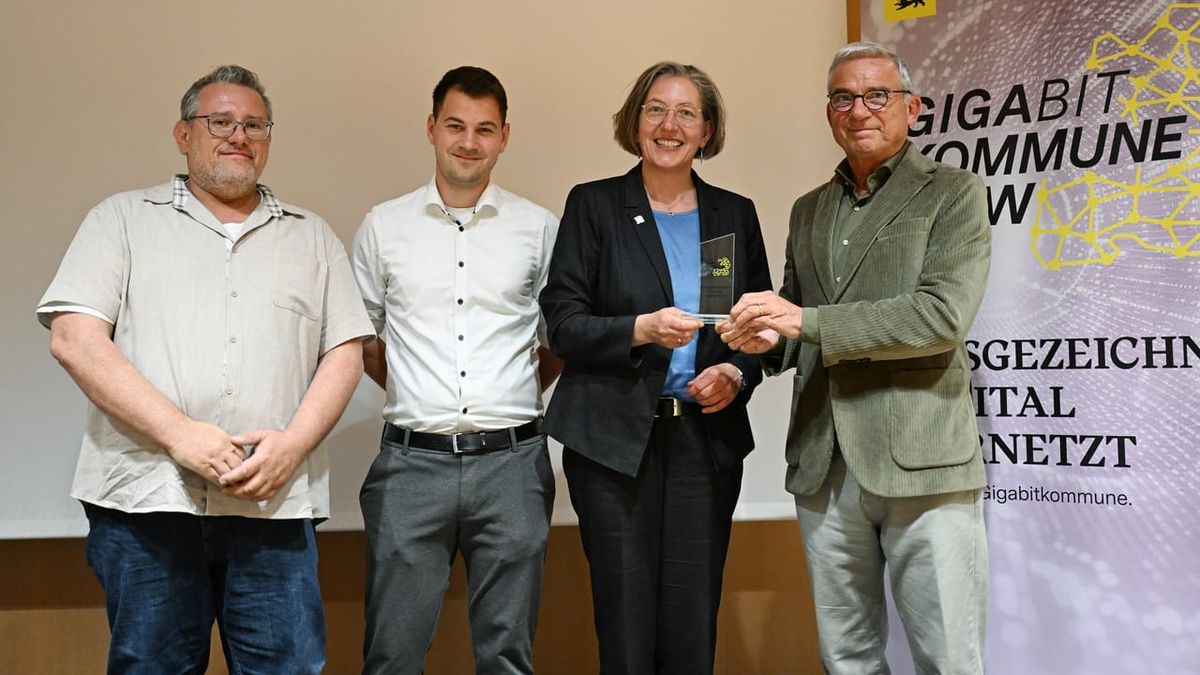 Lauf erreicht hohe Gigabitversorgung und erhält Landesauszeichnung