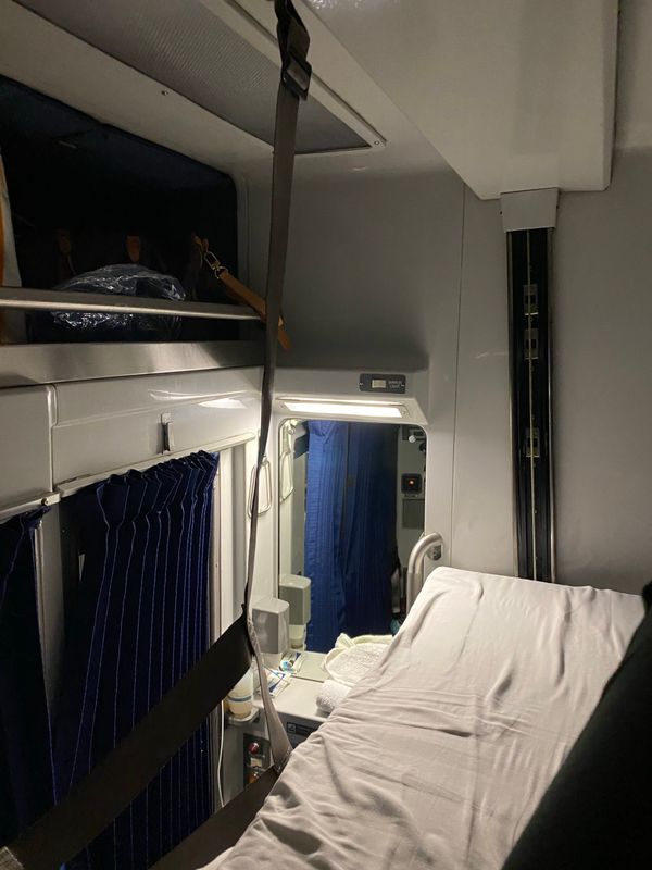 I stayed in a roomette on the Amtrak 59 Lakeshore limited