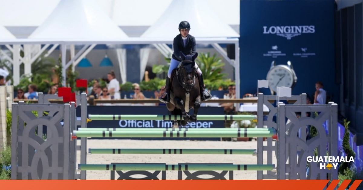 La guatemalteca Valentina Arenas brilla en Europa con un histórico oro ecuestre