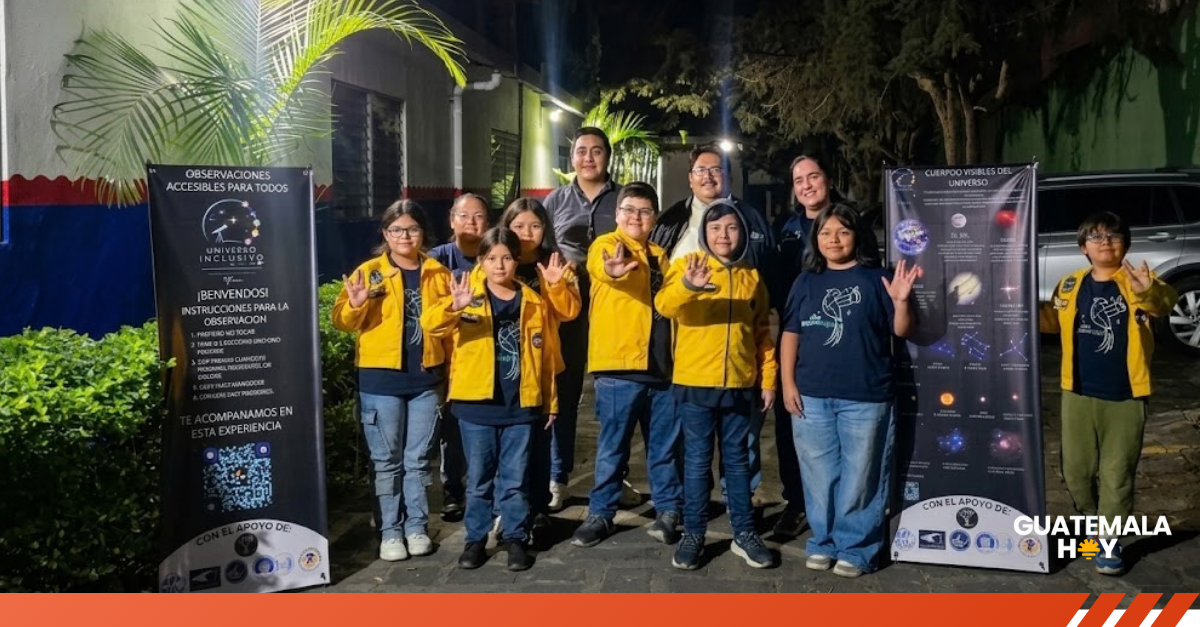 Niños guatemaltecos crean “Universo Inclusivo”, un proyecto que acerca el espacio a personas sordas