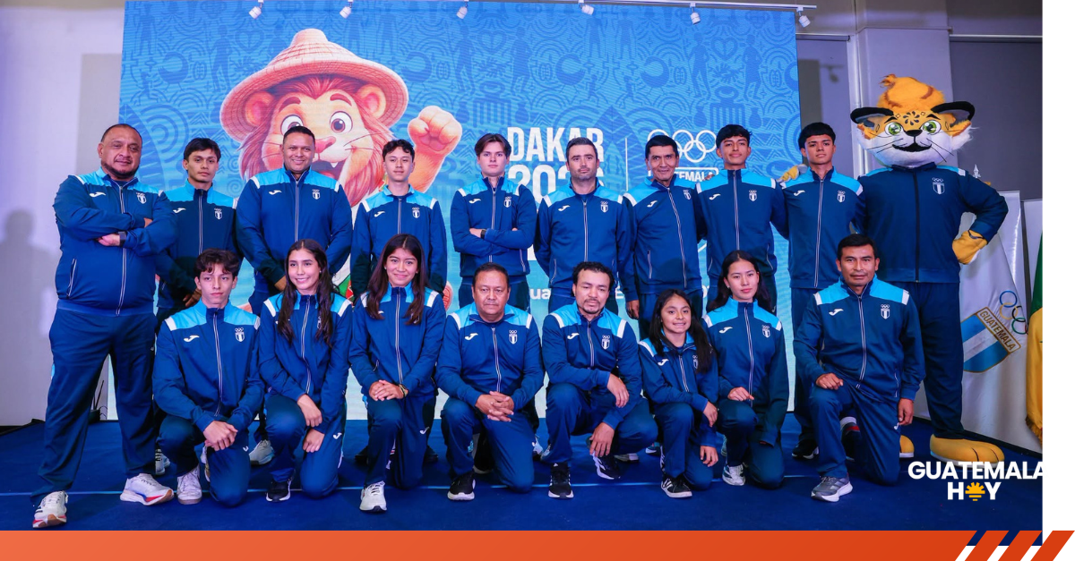 Guatemala presenta a sus 10 atletas para los Juegos Olímpicos de la Juventud Dakar 2026