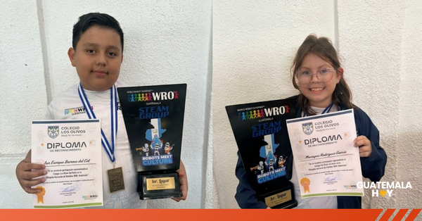 Con solo 9 años, Mariapaz e Ian llevarán el talento de Guatemala al Mundial de Robótica 2026