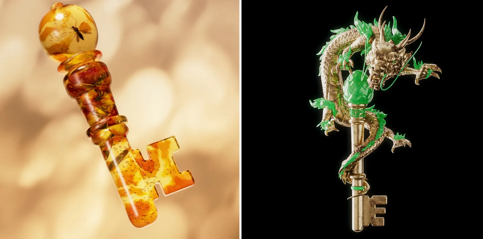 Images of the NFT artists' work.