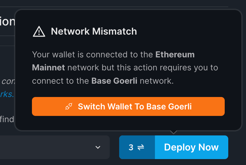 Switch Wallet To Base Goerli