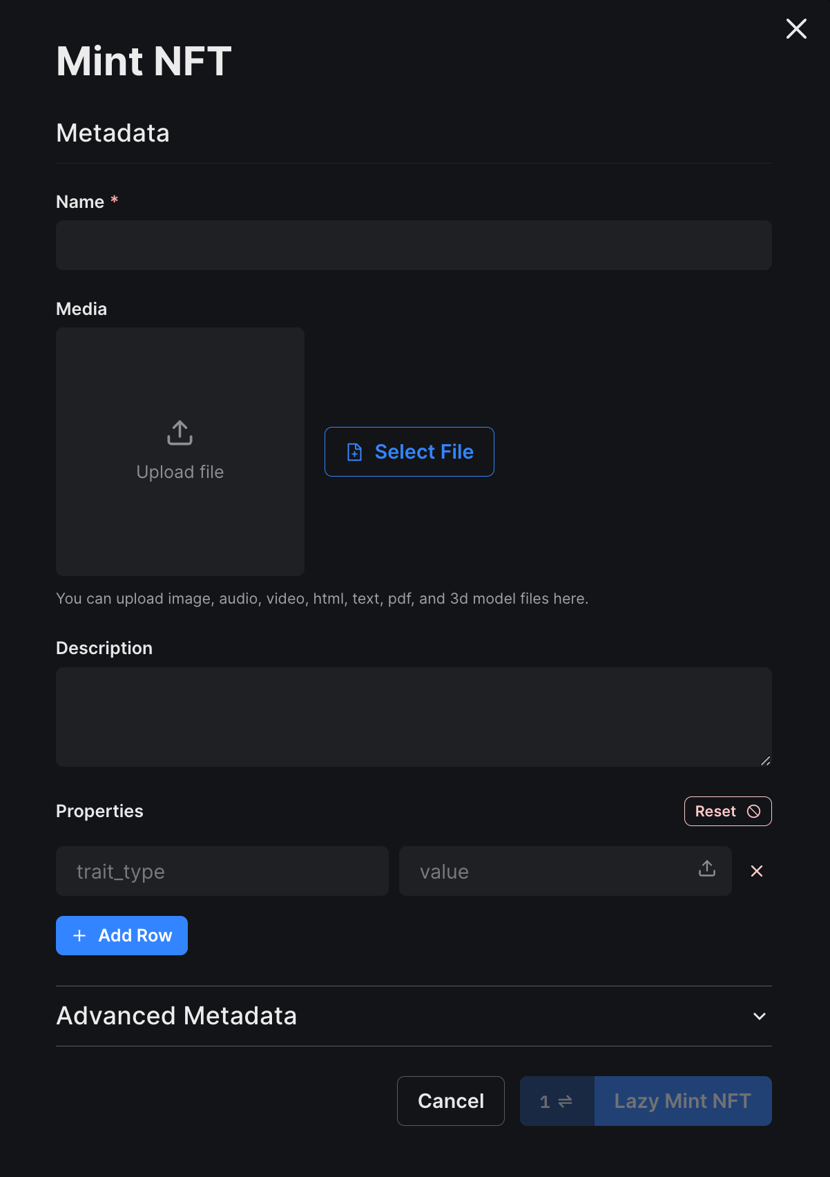 Minting options in Edition Drop contract