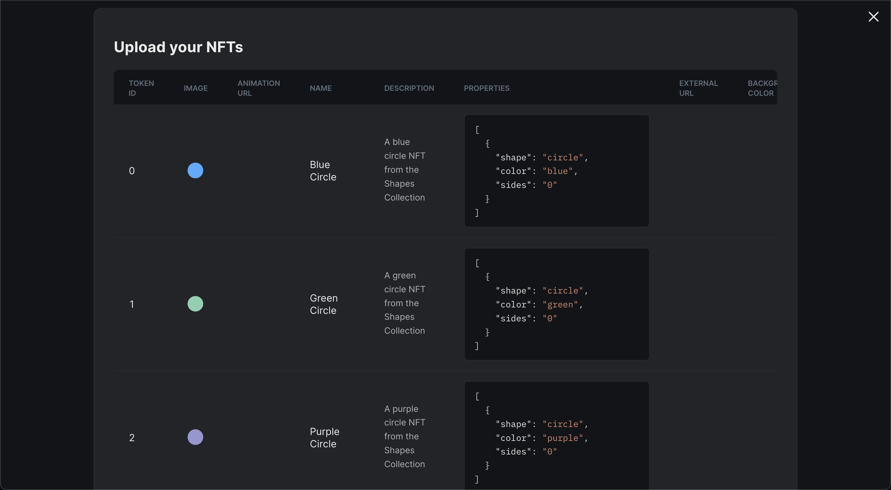 Preview NFTs after batch uploading them