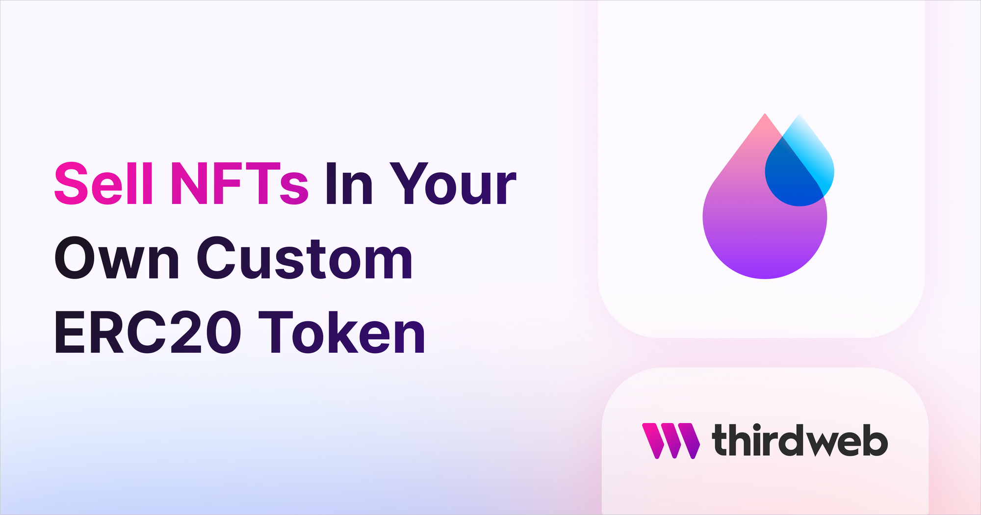 How To Sell NFTs In A Custom ERC20 token - thirdweb Guides