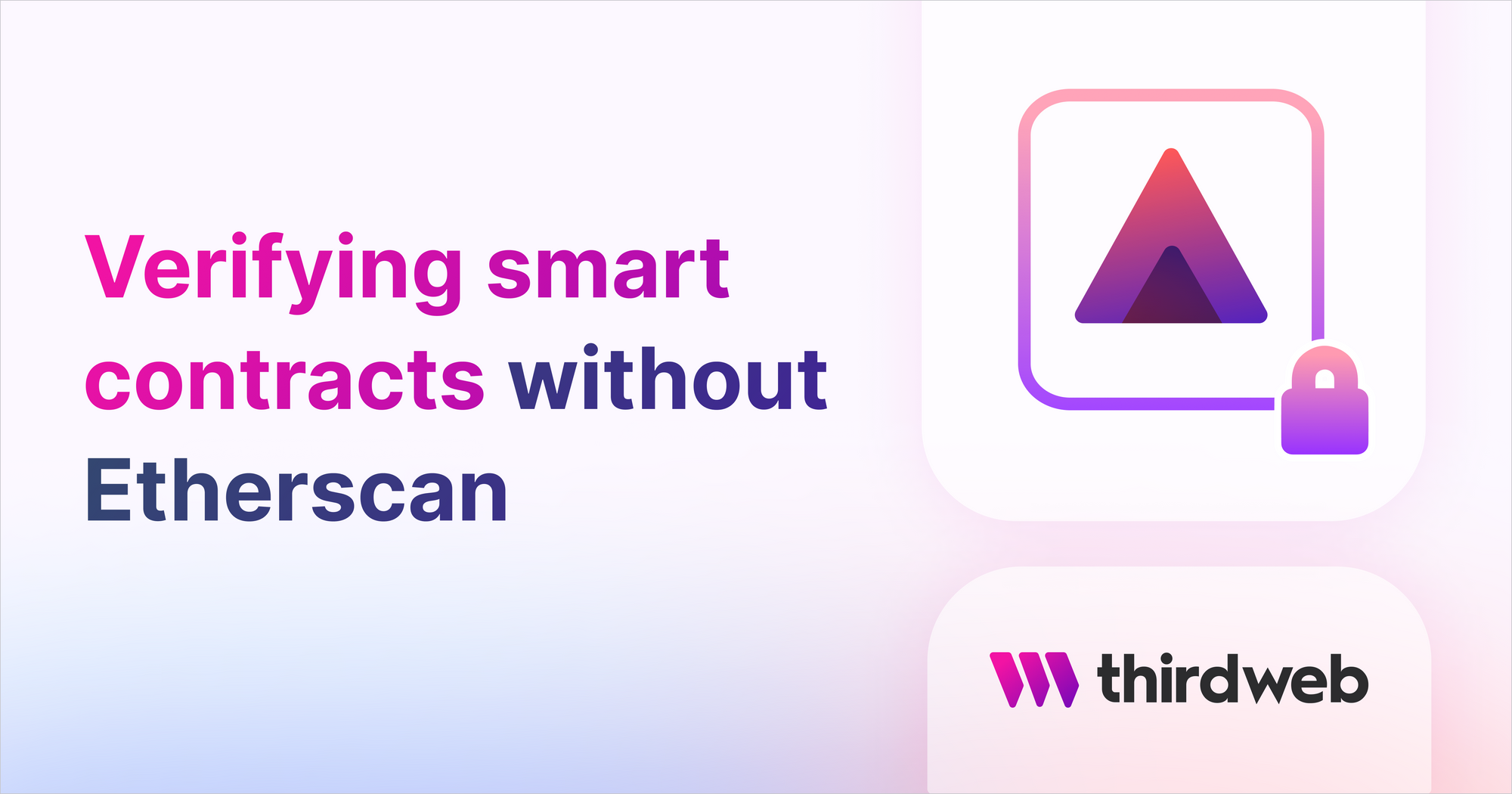 Verifying smart contracts using solc & IPFS without Etherscan - thirdweb