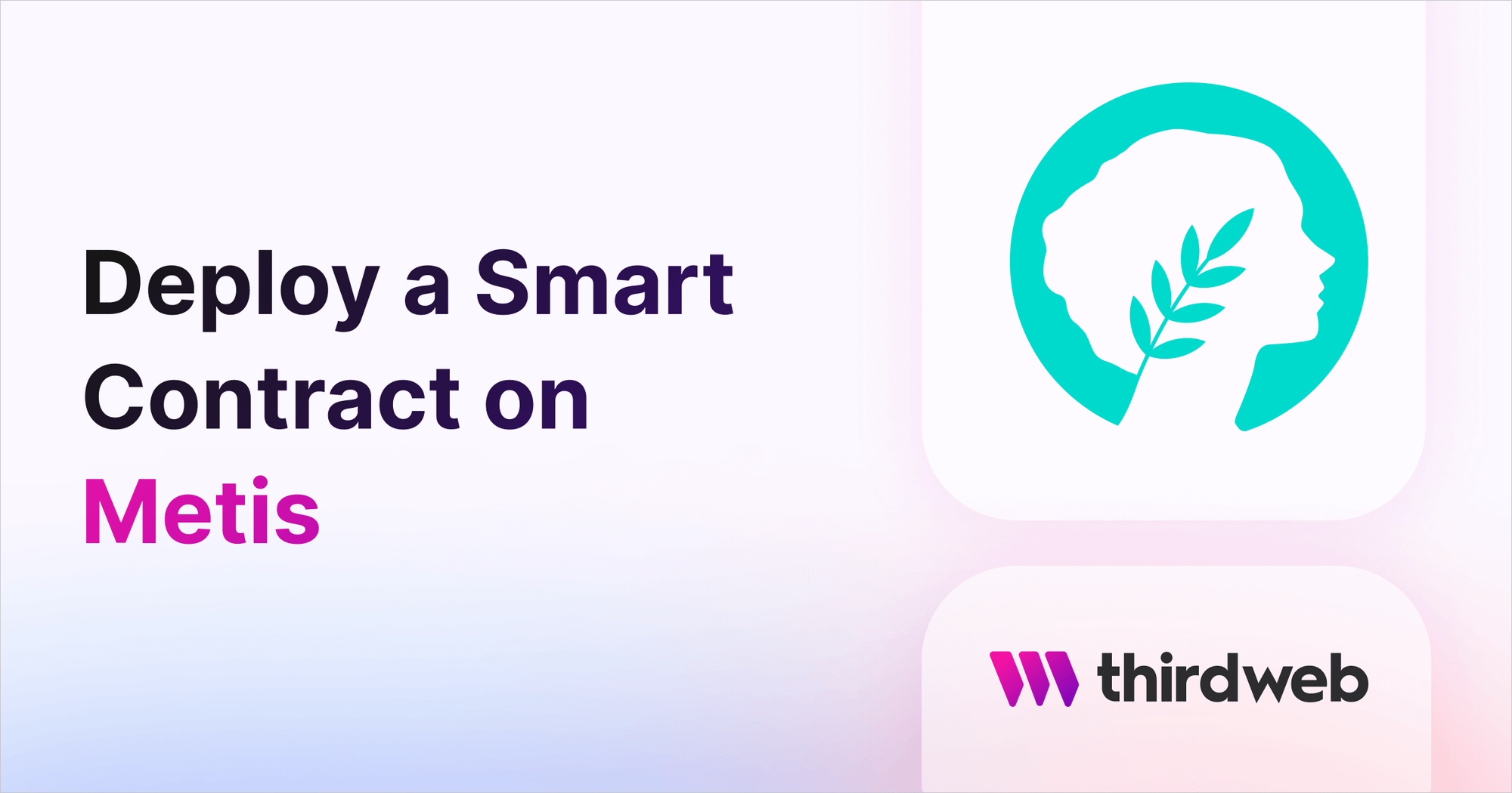 Deploy a Smart Contract on Metis - thirdweb Guides