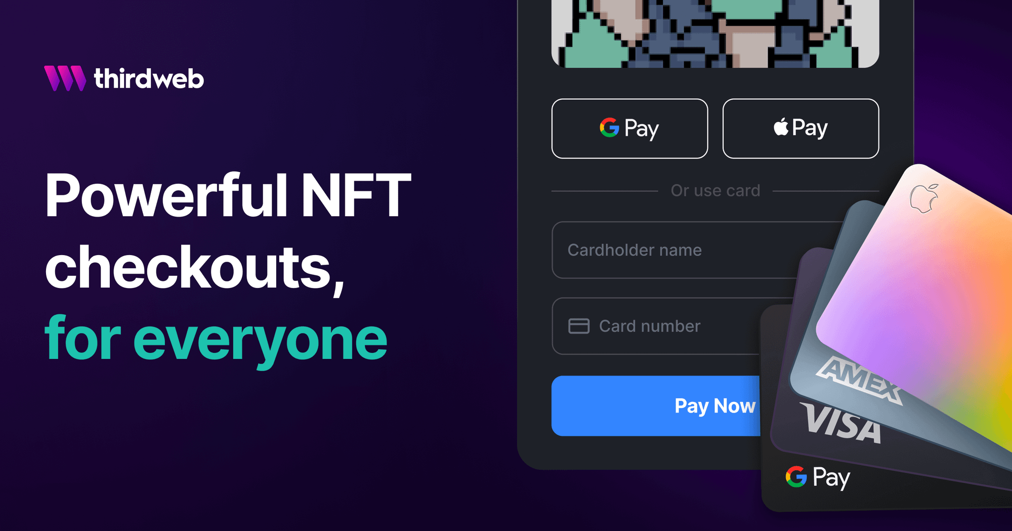 Introducing thirdweb Checkout: No crypto required.