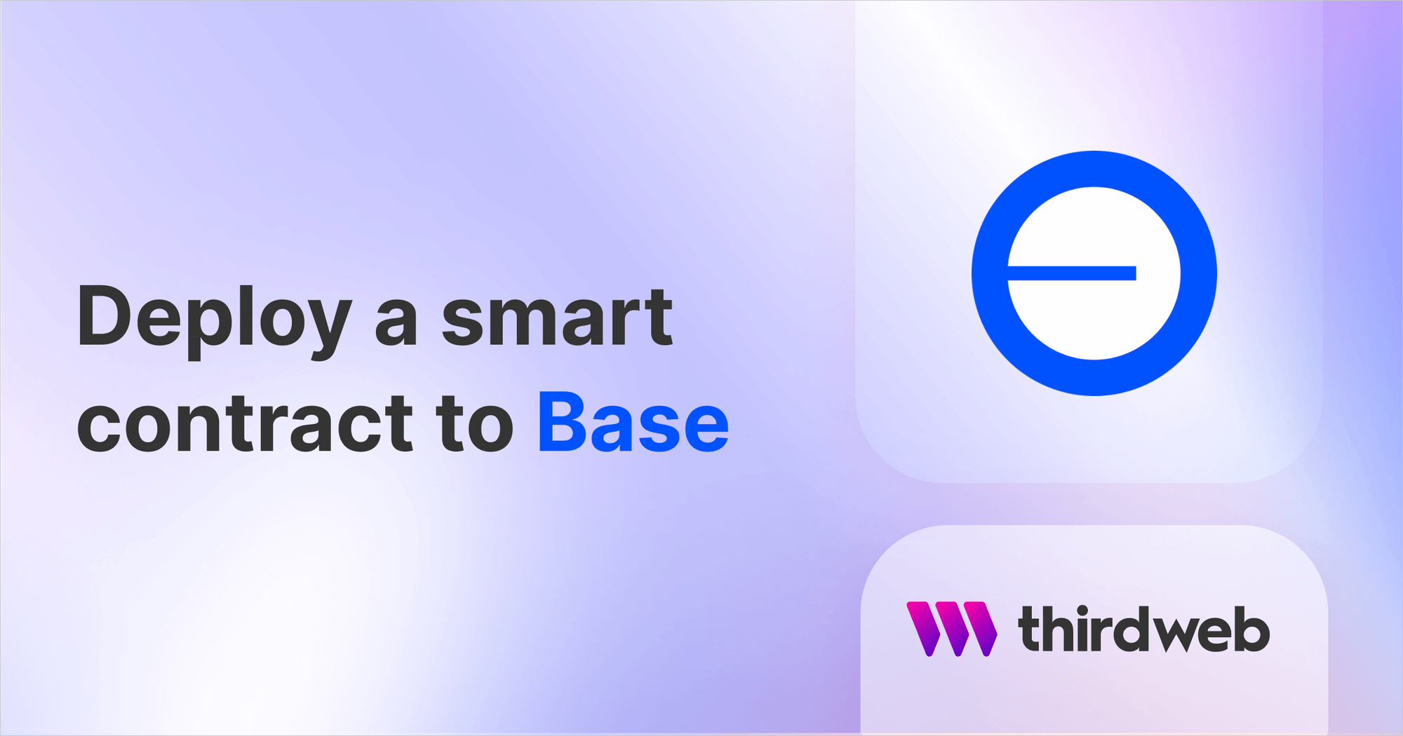Deploy a smart contract on Base