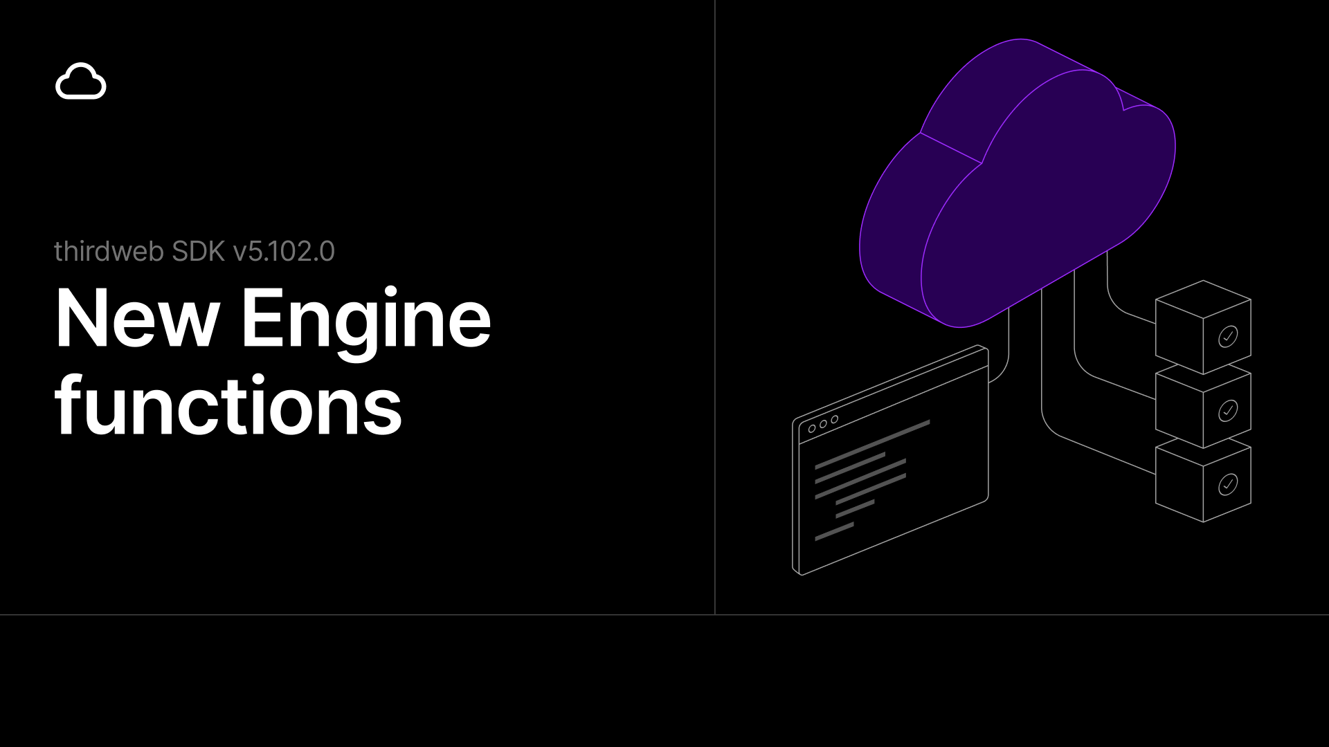 thirdweb SDK v5.102.0 - New Engine functions