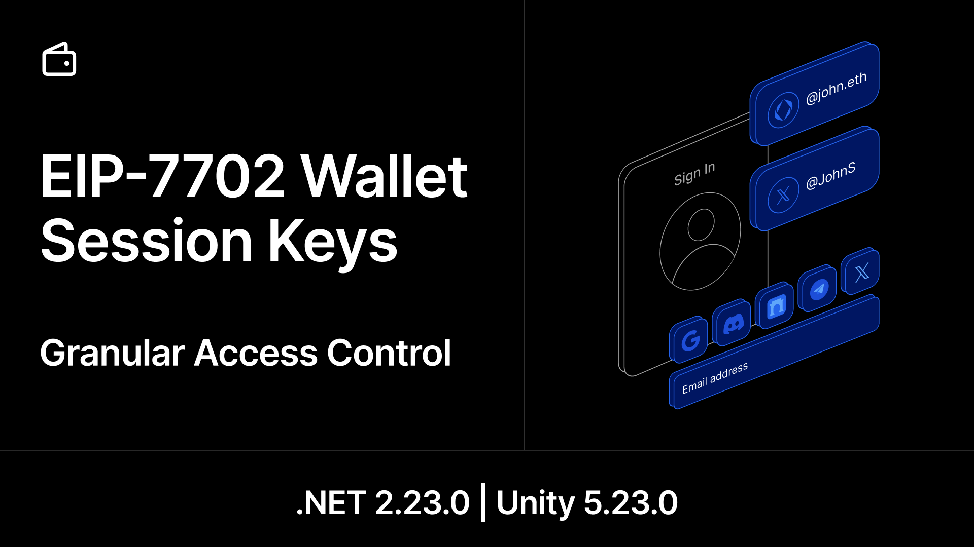 .NET/Unity EIP-7702 Smart EOA Session Keys