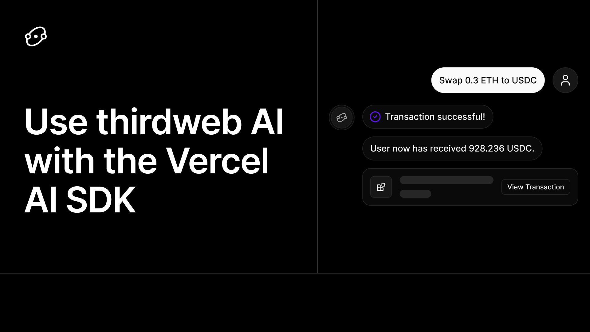 Use thirdweb AI with the Vercel AI SDK
