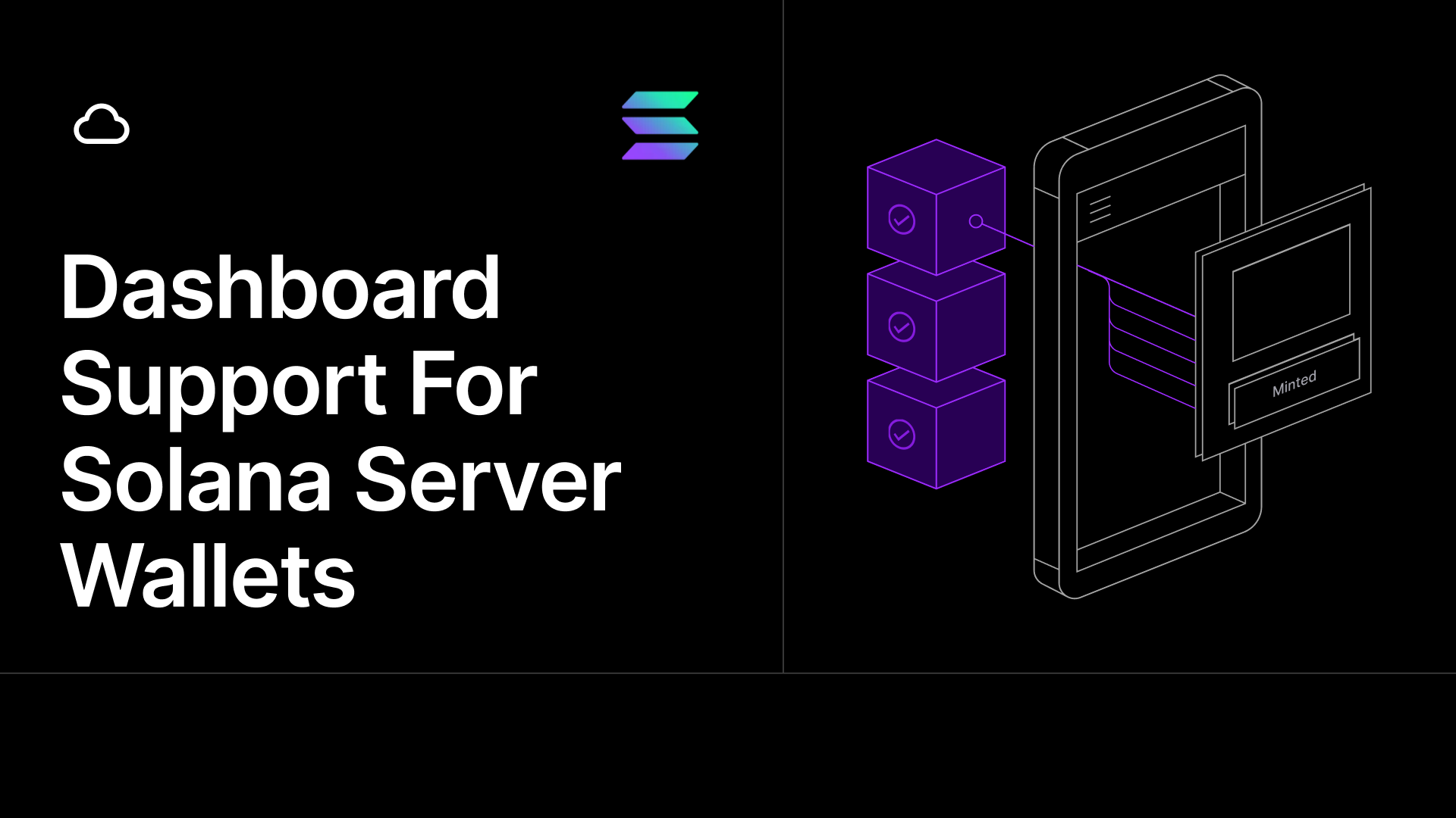 Dashboard Support For Solana Server Wallets
