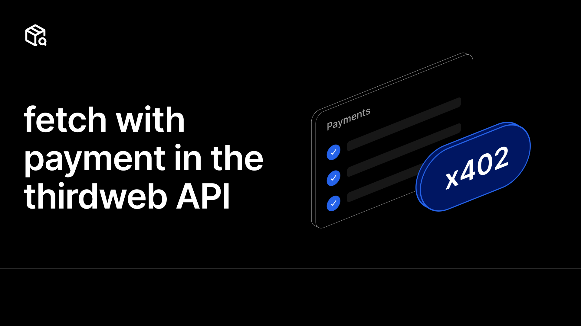 x402 fetch with payment in the thirdweb API