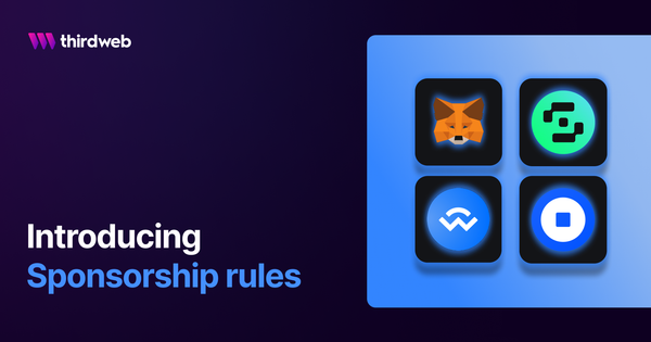 Introducing sponsorship rules for paymaster