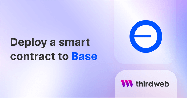 Deploy a smart contract on Base