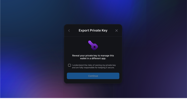 Export In-App Wallet Private Keys