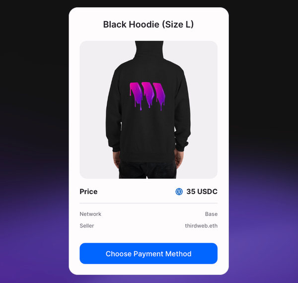 Use thirdweb Pay for Commerce and Transactions
