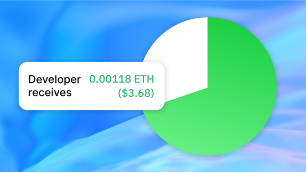 Pay Fee Sharing - 70% for Developers