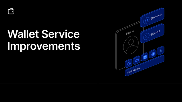 Wallet Service improvements