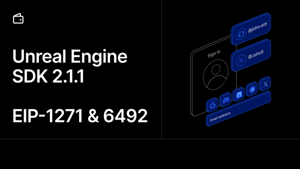 Smart Wallet Signing Enhancements in Unreal Engine