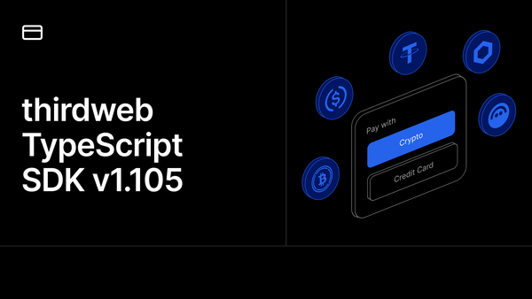 thirdweb TypeScript SDK v1.105