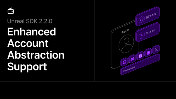Unreal Engine - Account Abstraction v7 Support