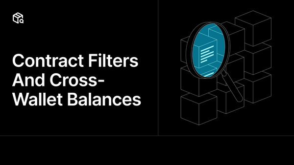 Contract Filters And Cross-Wallet Balances