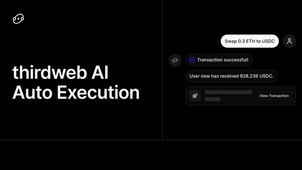 thirdweb AI - Auto Execution
