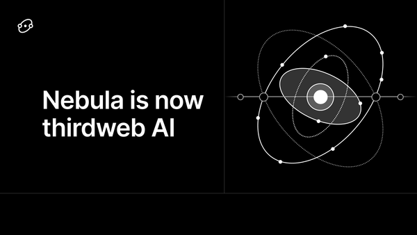 Nebula is now thirdweb AI