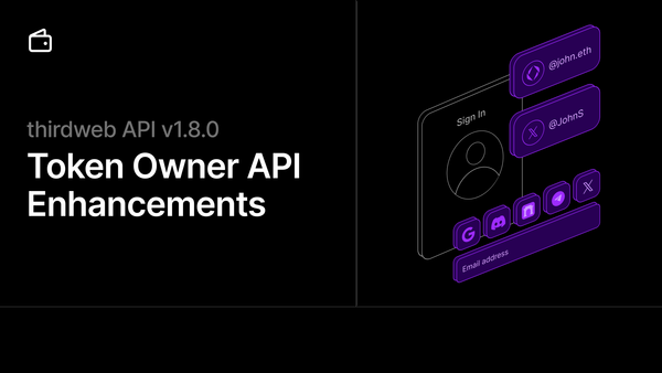 Token Owner API Enhancements